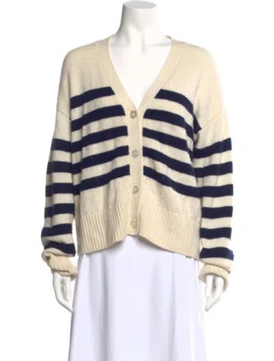 Pre-owned Kule Wool Striped Sweater In Neutral