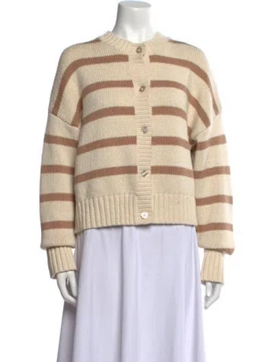 Pre-owned Kule Wool Striped Sweater In Neutral