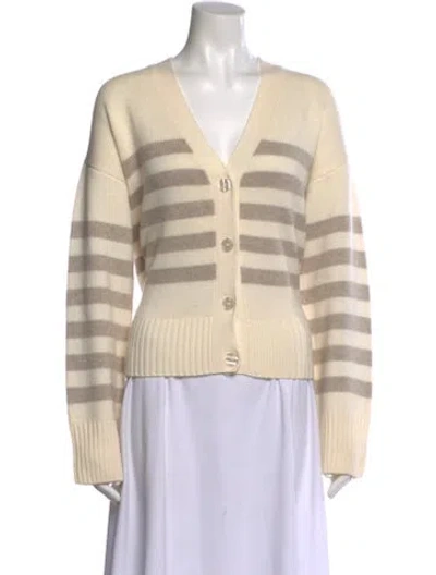 Pre-owned Kule Wool Striped Sweater In Neutral