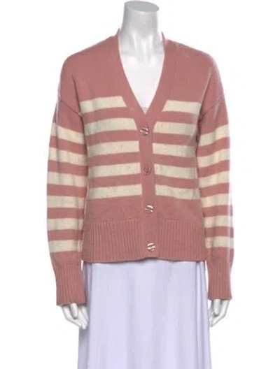 Pre-owned Kule Wool Striped Sweater In Pink