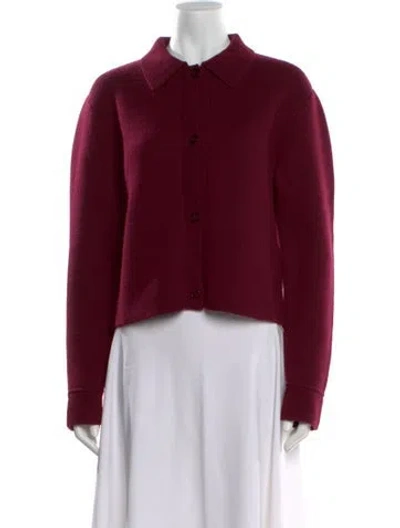 Pre-owned Kule Wool Sweater In Burgundy