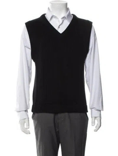 Pre-owned Kule Wool Vest In Black