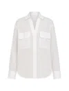 Kulson Flap-pocket Shirt In White