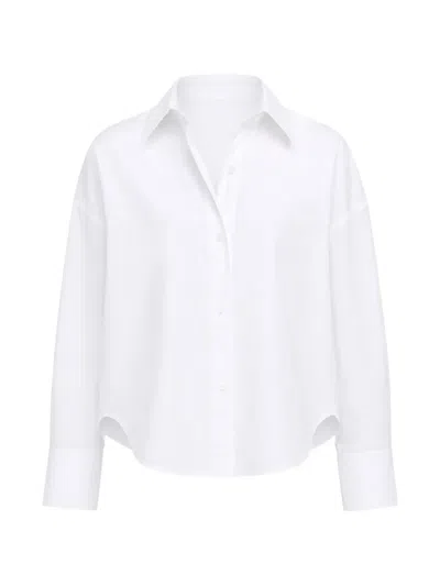 Kulson Kelly Curved-hem Shirt In White