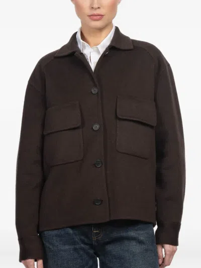 Kulson Maren Patch-pocket Jacket In Brown