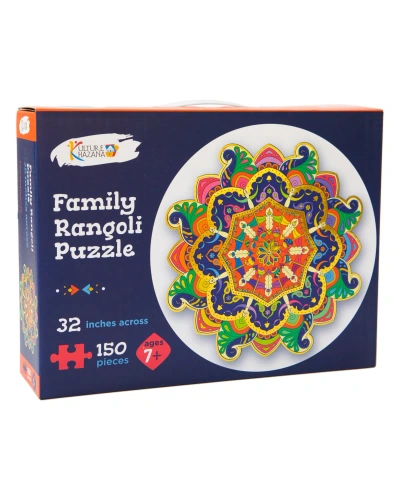 Kulture Khazana Kids' Family Rangoli Diwali Holi Floor Puzzle, 150 Pieces In Mutli