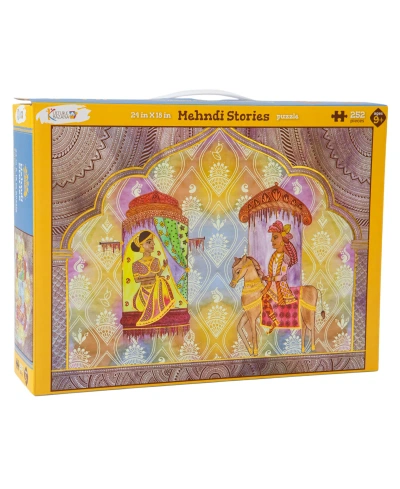 Kulture Khazana Kids' Mehndi Stories Henna Jigsaw Puzzle, 252 Pieces In Mutli