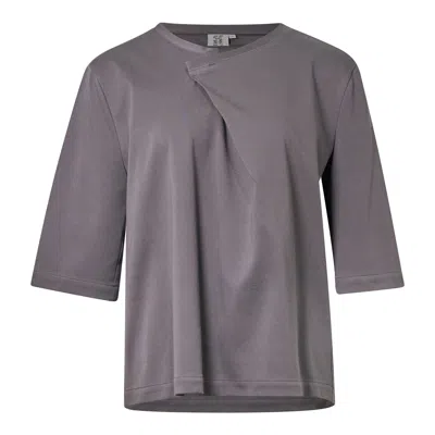 Kumann Yhj Gray Ponte Front T-shirt