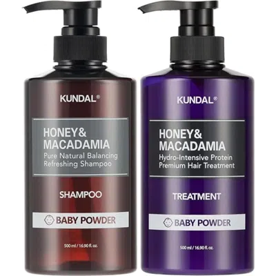Kundal Honey & Macadamia Shampoo & Conditioner Set Baby Powder