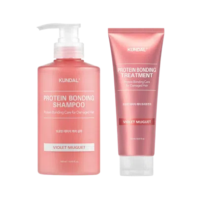 Kundal Protein Bonding Care Shampoo & Treatment Set - Violet Muguet