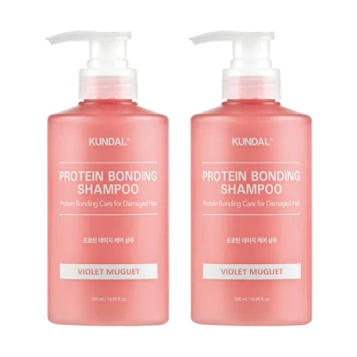 Kundal Protein Bonding Care Shampoo Violet Muguet 2 Pack In Pink
