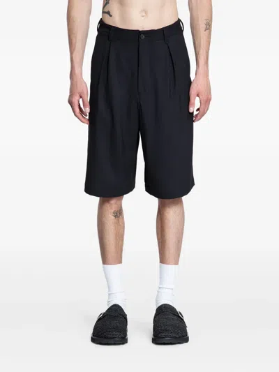 KUON PLEATED TWILL SHORTS