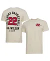 Kür8ted Men's And Women's A'ja Wilson Natural Las Vegas Aces Player Id Arch T-shirt