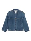 Kuro Button-up Jacket In Blue