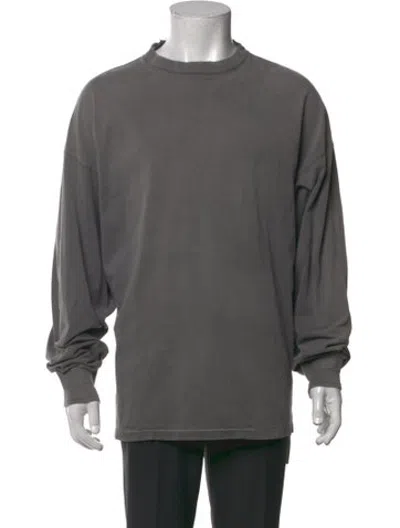 Pre-owned Kuro Crew Neck Long Sleeve Pullover In Grey
