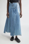 Kuro Remake Denim Mark Vi Maxi Skirt In Blue