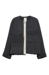 Kuro Remake Denim Military Mark Ii Jacket In Black