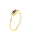 Kurshuni All Day Ring Woman Ring Gold Size 7.75 925/1000 Silver, Cubic Zirconia In Gold