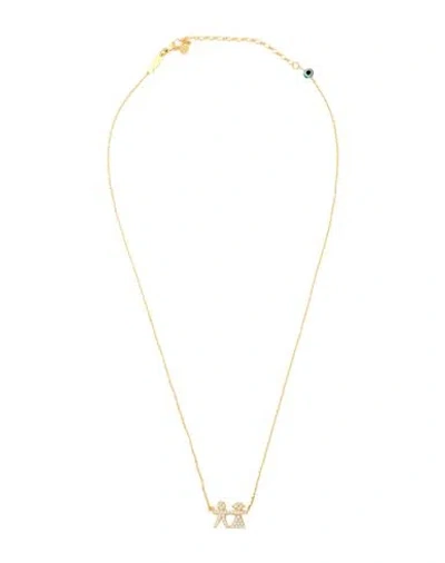 Kurshuni Bambini Necklace Woman Necklace Gold Size - 925/1000 Silver, Cubic Zirconia