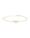 Kurshuni Bee Queen Bracelt Woman Bracelet Gold Size - 925/1000 Silver, Cubic Zirconia In Gold