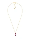Kurshuni Cornetto Necklace Woman Necklace Gold Size - 925/1000 Silver, Cubic Zirconia In Gold
