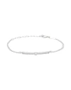 Kurshuni Erin Bracelet Woman Bracelet Silver Size - 925/1000 Silver, Cubic Zirconia In Silver