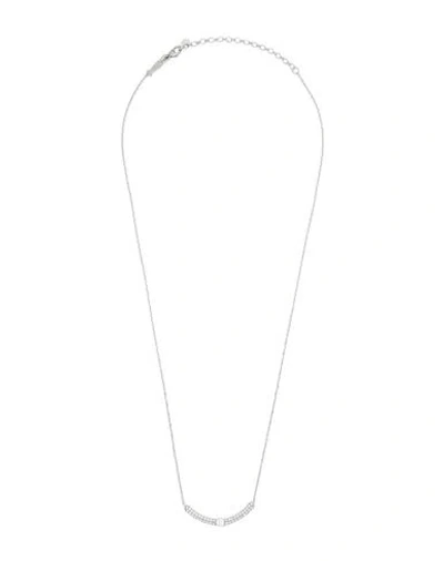 Kurshuni Erin Necklace Woman Necklace Silver Size - 925/1000 Silver, Cubic Zirconia