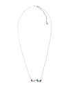Kurshuni Larissa Woman Necklace Silver Size - 925/1000 Silver, Cubic Zirconia In Silver