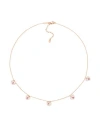 Kurshuni Mini Entourage Hearts Necklace Woman Necklace Rose Gold Size - 925/1000 Silver, Cubic Zirco In Rose Gold