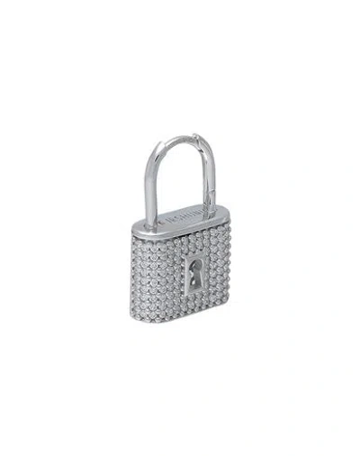 Kurshuni Padlock Earring Woman Single Earring Silver Size - 925/1000 Silver