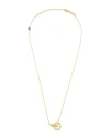 Kurshuni Round Link Necklace Woman Necklace Gold Size - 925/1000 Silver, Cubic Zirconia In Gold