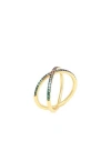 Kurshuni X Ring Woman Bracelet Gold Size - 925/1000 Silver, Cubic Zirconia In Gold