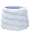 Kurt Adler 10 By 24-inch White Fur Tree Collar In White