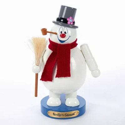Kurt Adler 10" Frosty The Snowman Nutcracker In Multi