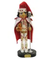Kurt Adler 10 Inch Elvis In White Suit Nutcracker In Multicolored