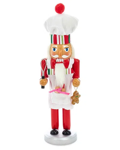 Kurt Adler 10-inch Wooden Chef Nutcracker In Multi
