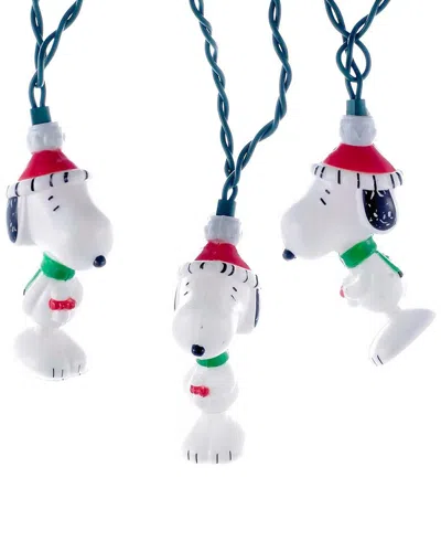 Kurt Adler 10-light 11-foot Peanuts Snoopy Light Set In Multi