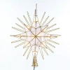 Kurt Adler 10-light 14" Gold Glitter Capiz Bethlehem Star Treetop In Multi