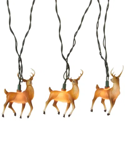 Kurt Adler 10-light 4.5in Plastic Reindeer Light Set