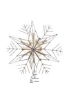 Kurt Adler 10-light 8.5-inch Capiz Color Star Of David Treetop In Brown