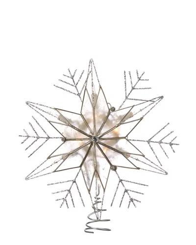 KURT ADLER KURT ADLER 10-LIGHT 8.5-INCH CAPIZ COLOR STAR OF DAVID TREETOP