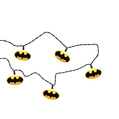 Kurt Adler 10-light Batman Light Set In Black