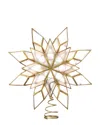 Kurt Adler 10-light Capiz Clear Star Treetop In Gold
