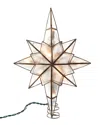 Kurt Adler 10-light Capiz Star Clear Treetop In Multi