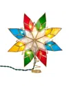 Kurt Adler 10-light Capiz Star Multicolored Treetop In Multi