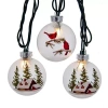 Kurt Adler 10-light Cardinal And Cabin String Lights In Multi
