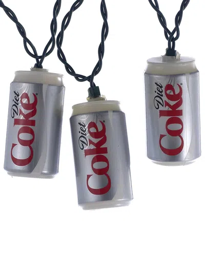 Kurt Adler 10-light Diet Coke Can Light Set In Multi