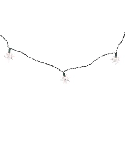 Kurt Adler 10-light Green & Clear Diamond Star Set