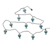 Kurt Adler 10-light Menorah String Lights In Blue
