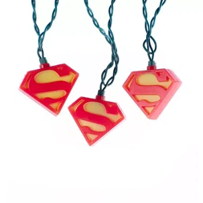 Kurt Adler 10-light Superman Light Set In Multi